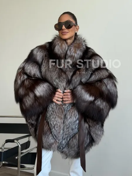 Шуба из лисы - летучая мышь - фото 10