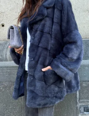 Короткая норковая шуба - автоледи - фото 1