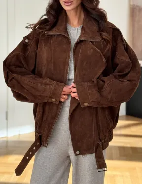 Замшевая куртка женская 2025 - фото 2