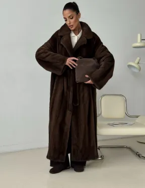 Длинная норковая шуба - фото 4