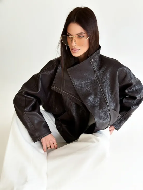Женская кожаная куртка - фото 9
